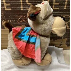 Vintage 1991 Tonka Plush Dog Pooch Patrol Transforms Cape Super Hero Stuffed Toy